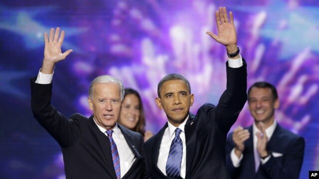 Le président Obama et le vice-président Joe Biden à Charlotte 