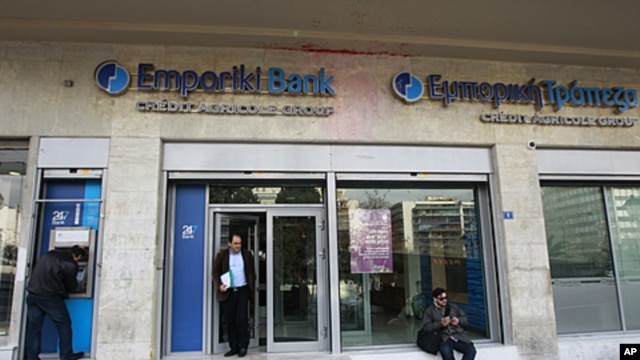 An Emporiki Bank branch in Athens, March 9, 2012. 