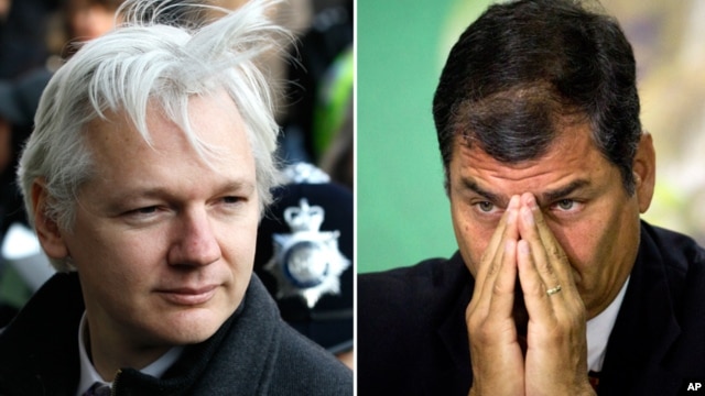 Julian Assange solicitó asilo político a Ecuador, cuyo presidente, Rafael Correa, lleva más de un mes valorando la petición.