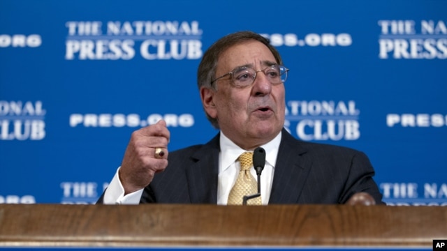 Bộ trưởng Quốc phòng Hoa Kỳ Leon Panetta nói chuyện tại Câu lạc bộ Báo chí Quốc gia trong thủ đô Washington, 18/12/12