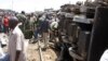 Train Derails into Nairobi Slum