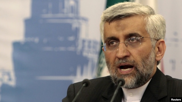 Iran's chief negotiator in nuclear talks, Saeed Jalili, addresses the media in Moscow June 19, 2012.