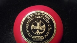The finished product - gouda cheese made by the nuns of Our Lady of the Angels Monastery in the foothills of Virginia's Blue Ridge Mountains. (VOA/J. Taboh)