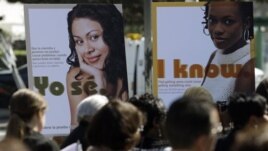 Public service posters in English and Spanish in 2011 for a program to provide young women in South Los Angeles with home-testing kits for sexually transmitted diseases. Los Angeles County had the highest number of chlamydia cases and the second-highest n