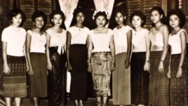 Neou Sarem, second from far left, was born March 18, 1940, in Kandal province's Kien Svay district, in a household of seven children.