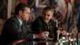 Film image released by Columbia Pictures shows Matt Damon, left, and George Clooney in "The Monuments Men." 