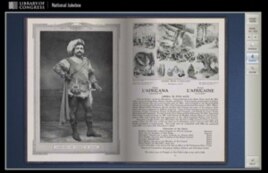 The Library of Congress website 'National Jukebox," showing the interactive 1919 Victrola Book of the Opera.