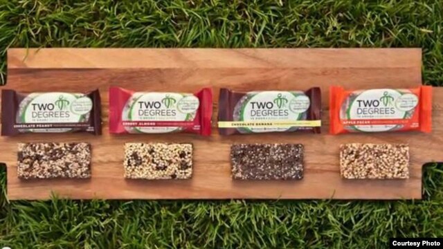 For every Two Degrees bar sold, the company donates a prepared food packet in poor communities around the world. (Courtesy Two Degrees)