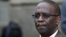 Kenya's new chief justice Willy Mutunga shown at his swearing ceremony in Nairobi, June 20, 2011. 