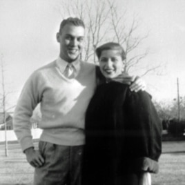 Martin D. Ginsburg and Ruth Bader Ginsburg taken in the fall of 1954 when Martin Ginsburg was serving in the Army.