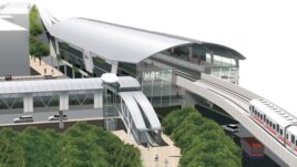 An artist's rendering of Jakarta MRT