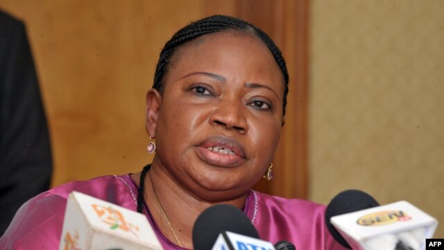 International Criminal Court Chief Prosecutor Fatou Bensouda gives a press conference in Dakar, Nov. 12, 2012.   