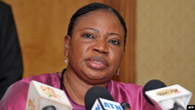 International Criminal Court chief prosecutor Fatou Bensouda gives a press conference on in Dakar, November 12, 2012.   
