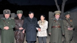 North Korean leader Kim Jong-Un (C) visits Unit 1017 of the Korean People's Army Air Force in an undisclosed. (File)