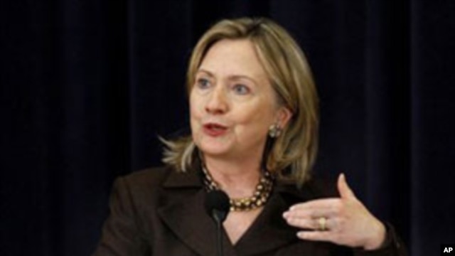 US Secretary of State Hillary Clinton makes remarks at the State Department in Washington, DC, in this December file photo