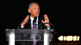 NASA Administrator Charles Bolden congratulates SpaceX after the rocket was launched successfully. (Reuters)