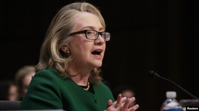 U.S. Secretary of State Hillary Clinton testifies on the September attack on U.S. diplomatic sites in Benghazi, Libya during a congressional hearing on Capitol Hill in Washington January 23, 2013.  