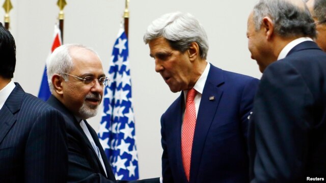 Джон Керри и Мохаммад Джавад Зариф. Встреча в Женеве. Архивное фото.