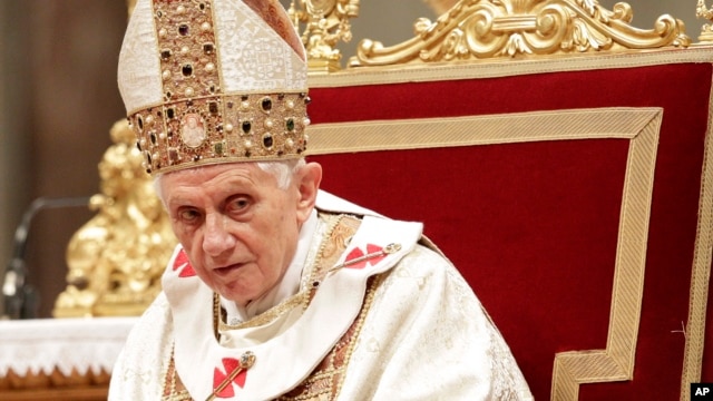 Papa Benedikt 16. vodio je misu u Crvkvi svetog Petra, u Rimu, u subotu 2. februara 20123.