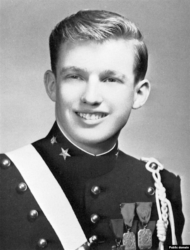 1964年， 18歲的唐納德· 川普就讀於紐約軍校