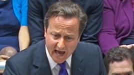 Frayim Ministan kasar Birtaniya David Cameron. (file photo)