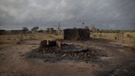 Hundreds of homes like this one were burned to the ground, and 38 people died in the massacre, carried out by Pokomo militia, in Kilelengwani, Kenya, September 2012. (VOA - R. Gogineni)