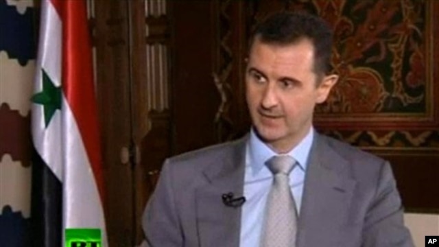 Presiden Bashar al-Assad mengatakan ia bertekad tidak akan meninggalkan Suriah dalam wawancara dengan televisi Russia Today Kamis (8/11).