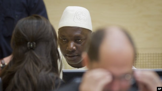 Rose says she hopes the conviction of Congolese warlord Thomas Lubanga (C) will show there's no impunity for those who recruit child soldiers or attack school children (photo: Associated Press)