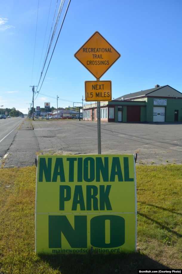 The local community has mixed feelings about establishing a national park in the North Maine Woods.