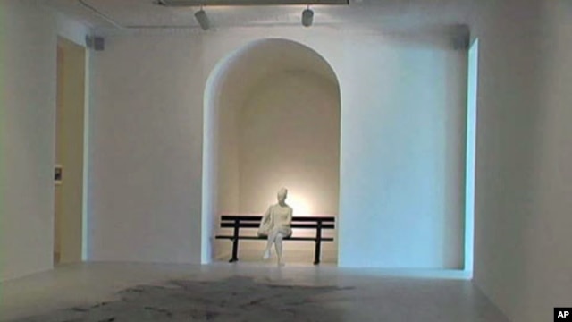 One of the pieces in the exhibit called 'September 11' at the Museum of Modern Art's Queens outpost, PS1, in New York, September 2011.