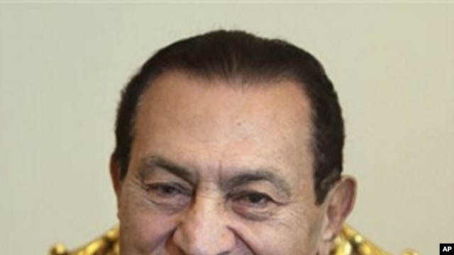 Egyptian President Hosni Mubarak (file)