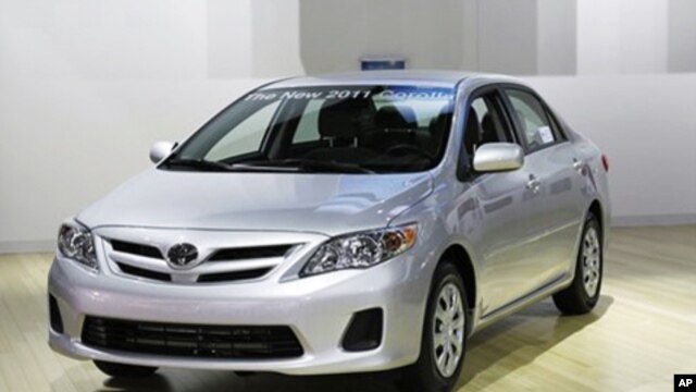 The 2011 Toyota Corolla shown at the North American International Auto Show in Detroit, 11 Jan 2011
