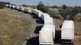 Thông tấn xã Nga Ria Novosti cho biết 200 xe tải đang giao hàng cứu trợ cho Luhansk.