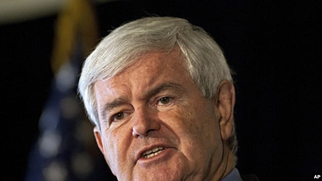 Leading Republican presidential contender and former House of Representatives Speaker Newt Gingrich (file photo)