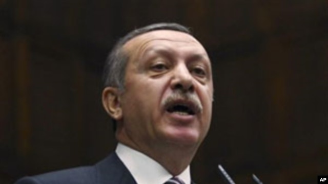 Turkey's Prime Minister Recep Tayyip Erdogan addresses lawmakers in Ankara, Nov. 15, 2011