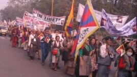 More than 7000 Tibetans took part in the march in New Delhi