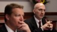Mandiant Founder & CEO Kevin Mandia (L) and Mandiant CSO Richard Bejtlich participate in the Reuters Cybersecurity Summit in Washington, May 13, 2013. 