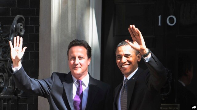 Tổng thống Obama và Thủ tướng Anh David Cameron.