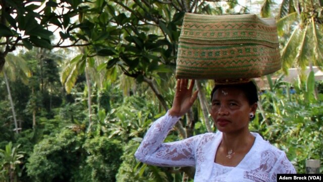 A Balinese woman in Ubud