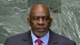 Mali's Prime Minister Cheikh Modibo Diarra, who resigned and was arrested December 11 by soldiers, addresses the 67th session of the United Nations General Assembly at UN headquarters in New York, in this September 2012 file photo.