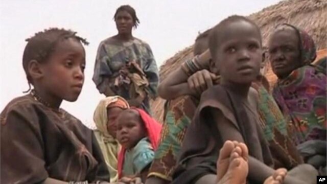 This family from Mali have joined other refugees in Niger. Many are living in makeshift camps along the border, with little food or water.