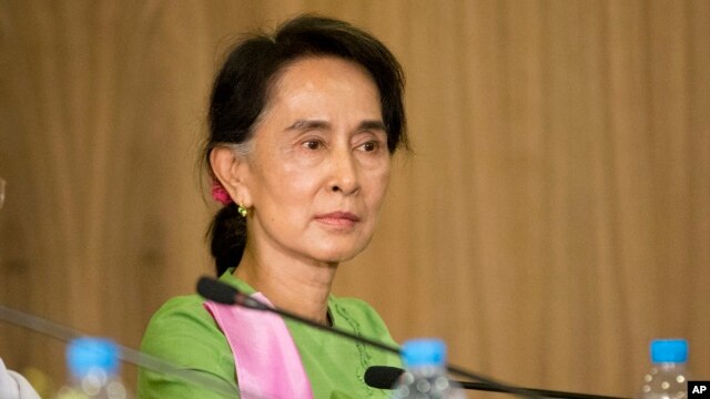 Lãnh tụ đối lập Myanmar Aung San Suu Kyi.