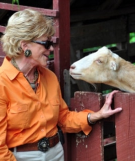 Jo Luck leads Heifer International, which helps people out of poverty and hunger with gifts of livestock.