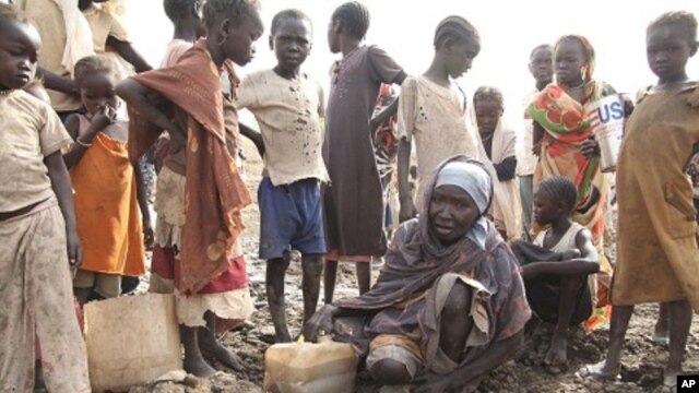Watering hole for South Sudan refugees in Jamam, Upper Nile State