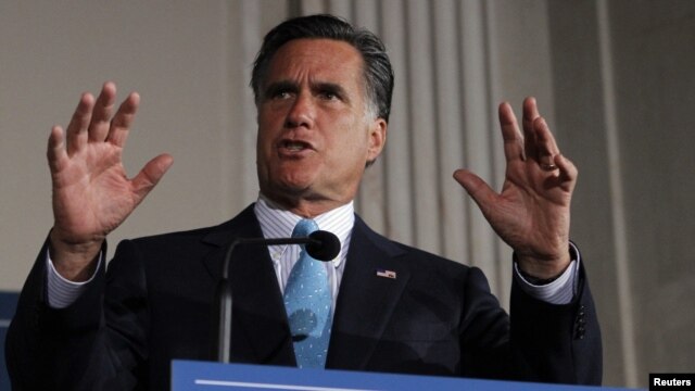 Ứng cử viên tổng thống của đảng Cộng hòa Mitt Romney