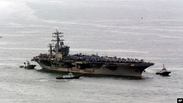 Tàu sân bay hạt nhân USS Nimitz có mặt tại Biển Đỏ.