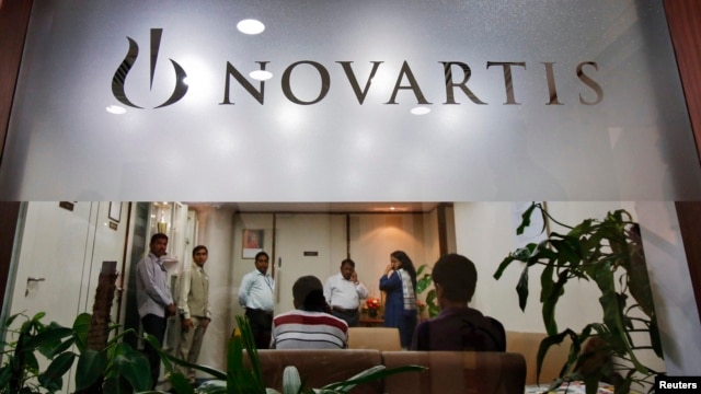 Trụ sở của công ty dược phẩm Novartis tại Mumbai, Ấn Độ, ngày 1/4/2013.