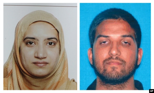 Tashfeen Malik (trái) và Syed Farook