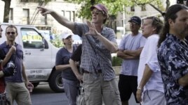 Director David Koepp on the set of Columbia Pictures' "Premium Rush," starring Joseph Gordon-Levitt. (Photo: Sarah Shatz)