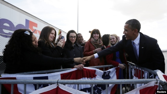 Tổng thống Obama tại Las Vegas, ngày 29/1/2013. 